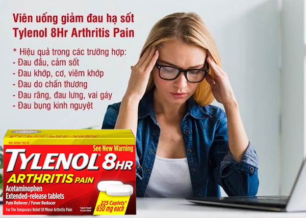 Tylenol 8Hr Arthritis Pain 650Mg Mỹ 225