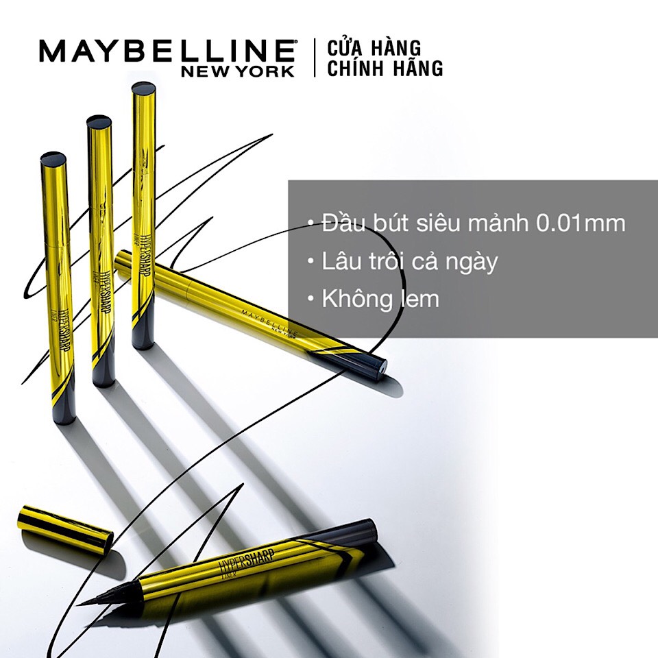 BÚT KẺ MẮT NƯỚC SẮC MẢNH MAYBELLINE HYPER SHARP LINER
