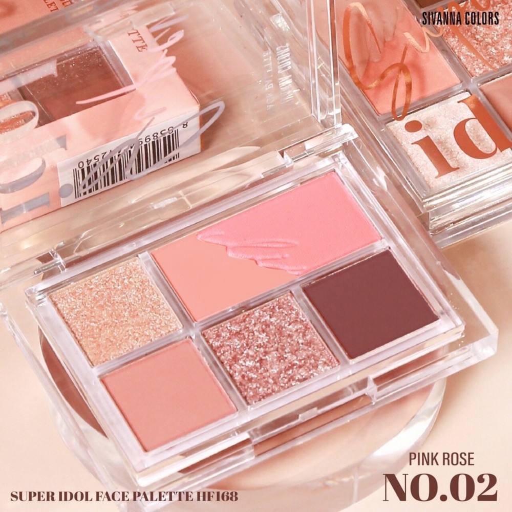 Bảng phấn mắt sivanna colors super idol #04 cam đào