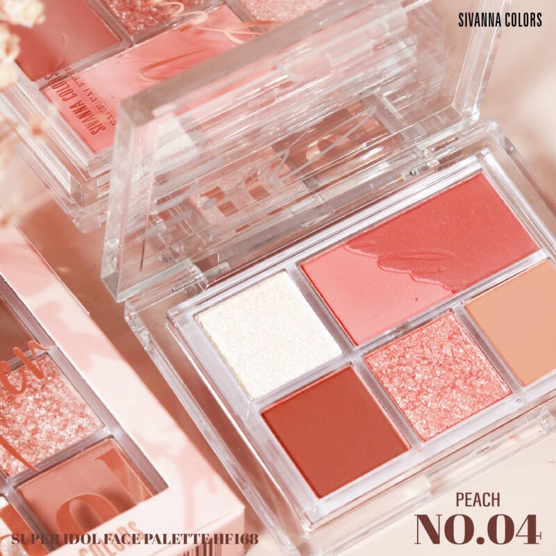 Bảng phấn mắt sivanna colors super idol #03 nâu cam