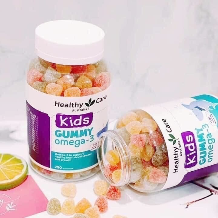  Kẹo Gummy Omega-3 Healthy Care 250 viên của Úc