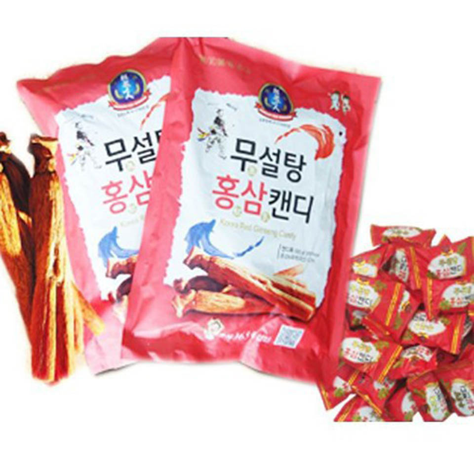 Kẹo Hồng Sâm Không Đường Hàn Quốc Sugar Free Korea Red Ginseng 365 Candy