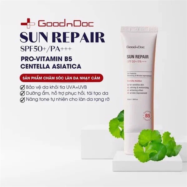 kem chống nắng GoodnDoc Sun Repair SPF50+/PA+++