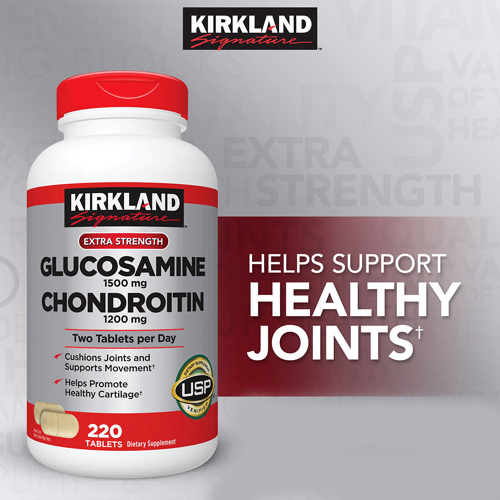 Viên uống bổ khớp Kirkland Signature Glucosamine 1500mg & Chondroitin 1200mg