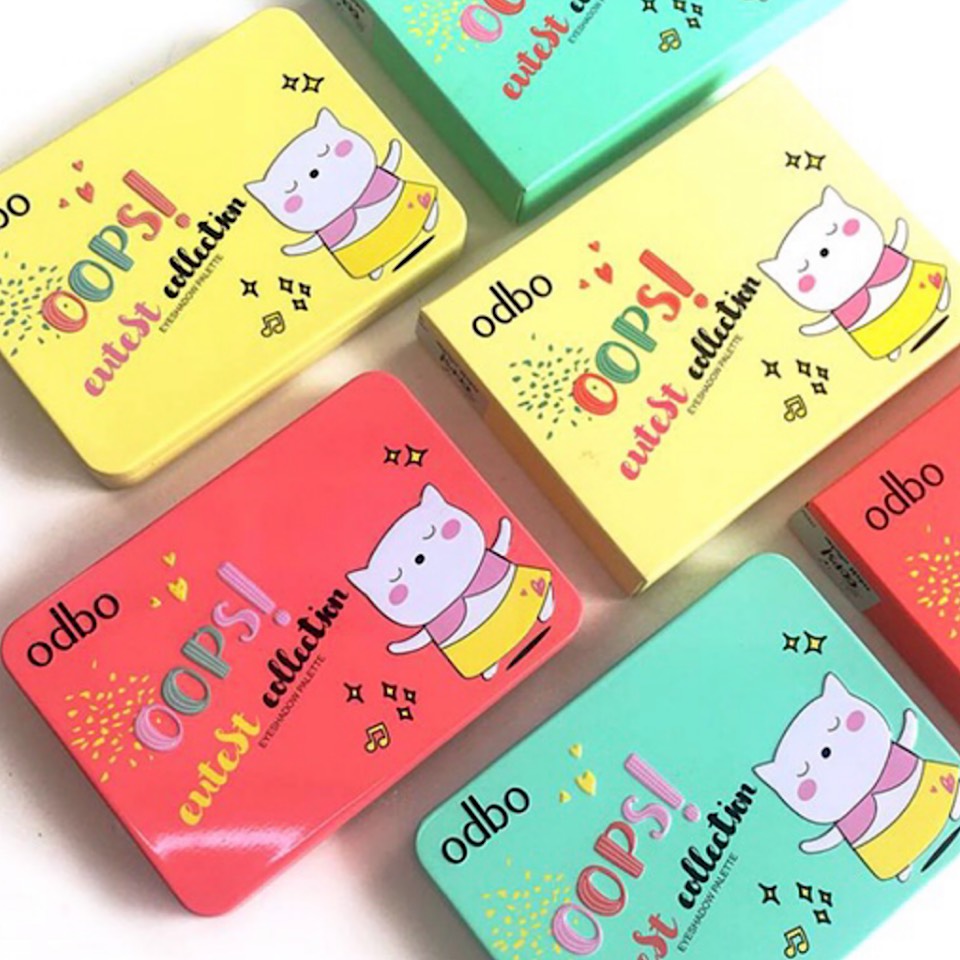 phấn mắt odbo oops! cutest colection 12 ô