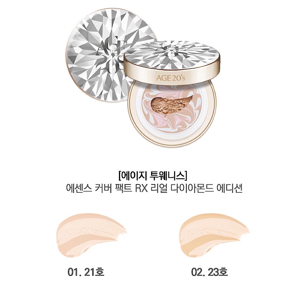 Phấn nền Age 20's Essence Cover Pact Original SPF50+ PA+++ (Tone 21 & 23)