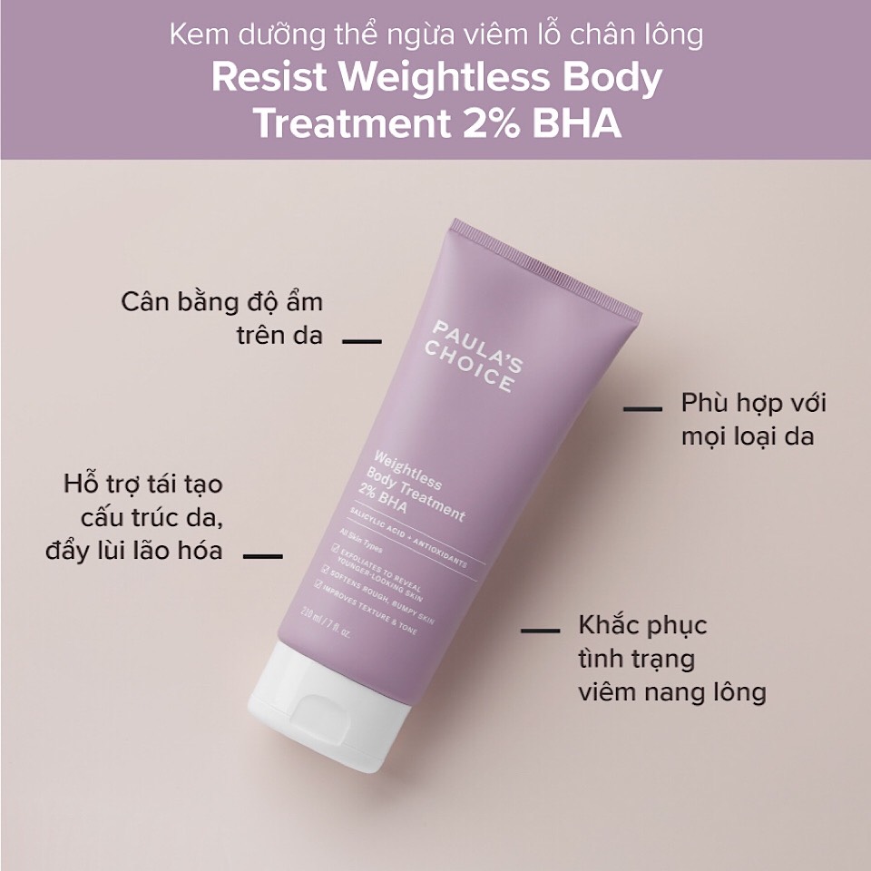 RESIST WEIGHTLESS BODY TREATMENT WITH 2% BHA