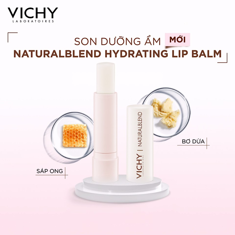 Son dưỡng ẩm không màu Vichy Natural Blend Hydrating Lip Balm