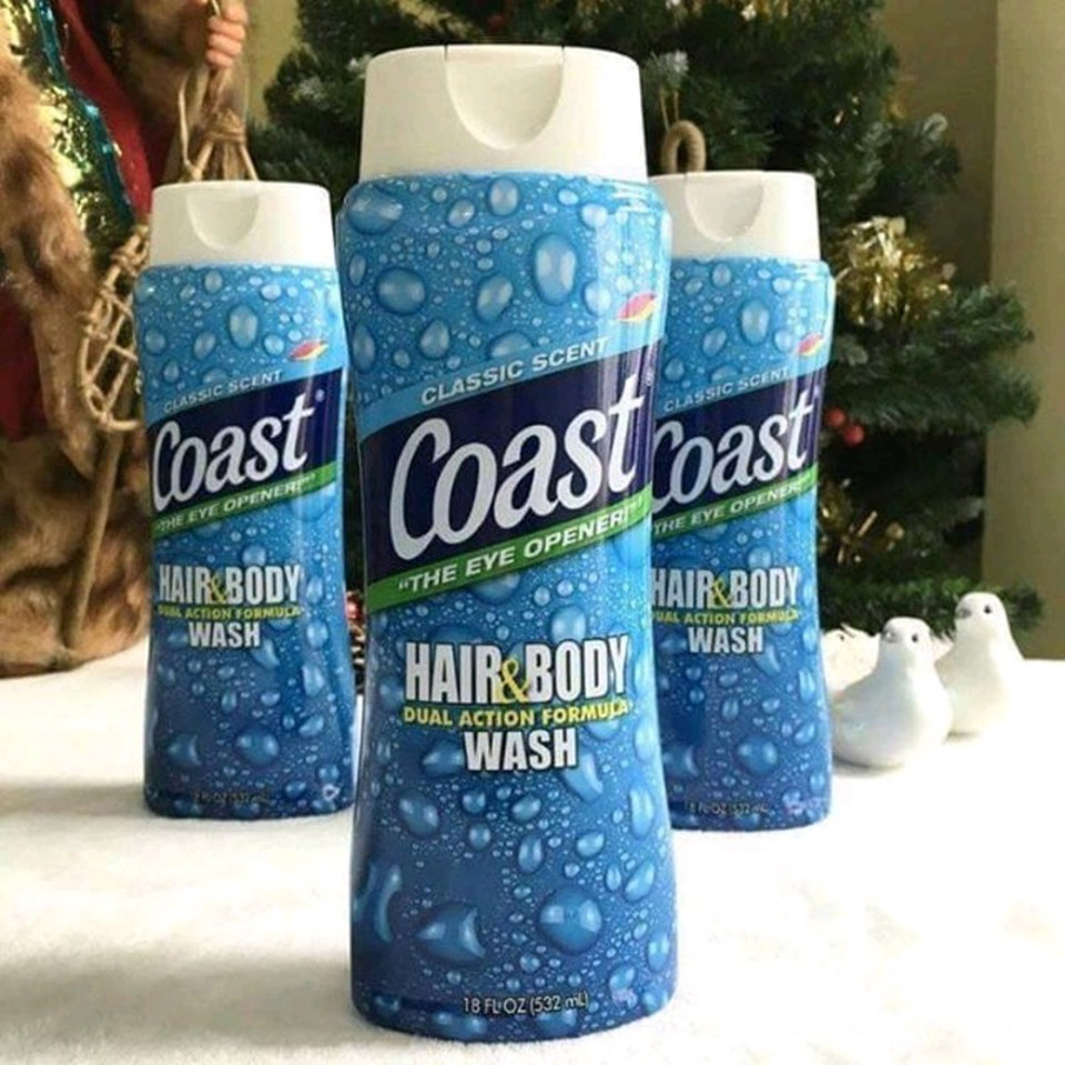 Sữa tắm gội cho Nam Coast Hair & Body Wash Classic Scent