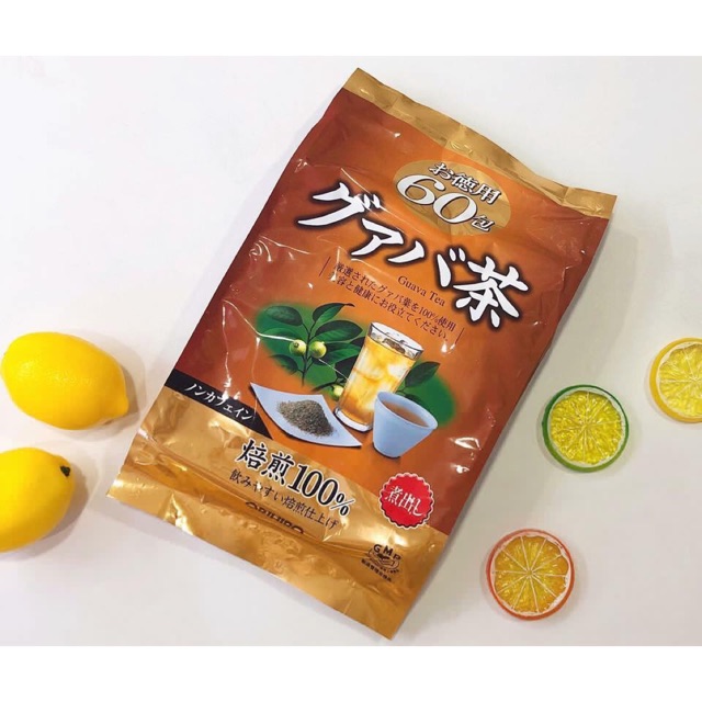 Trà Giảm Cân Vị Ổi Orihiro Guava Tea Nhật Bản 60 gói.