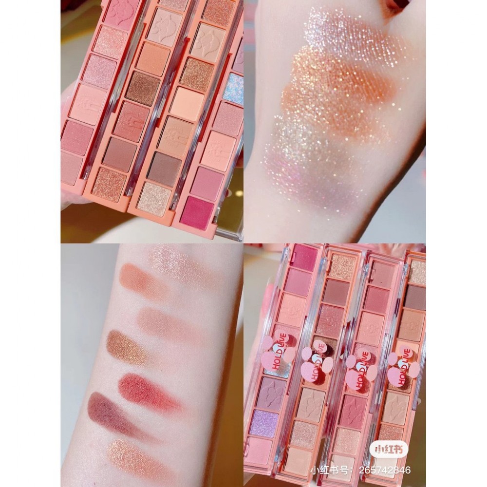 Bảng Phấn mắt HOLDLIVE Fingertip Star Eyeshadow 204 8 ô màu