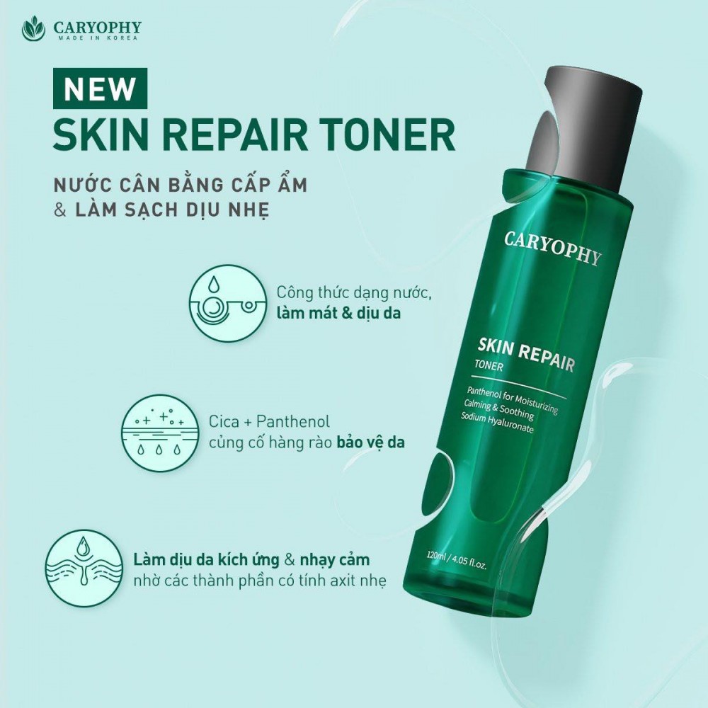 Toner Caryophy Skin Repair – Nước Cân Bằng Cấp Nước Và Phục Hồi Da
