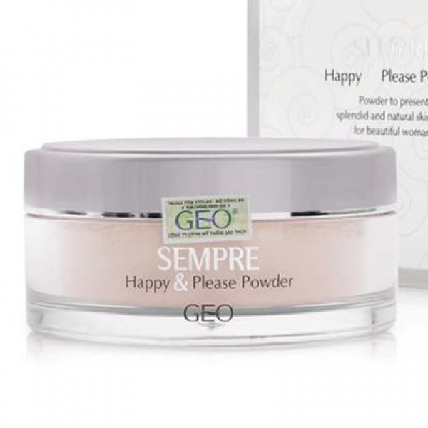 Phấn phủ siêu mịn dạng bột Geo Lamy – Sempre Happy & Please Powder - Giá cực rẻ!