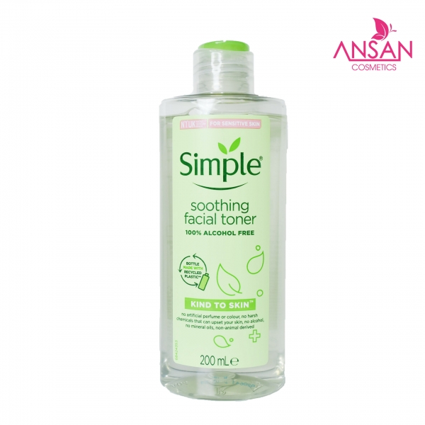 Nước Hoa Hồng Simple Soothing Facial Toner 200ml - Giá cực rẻ!