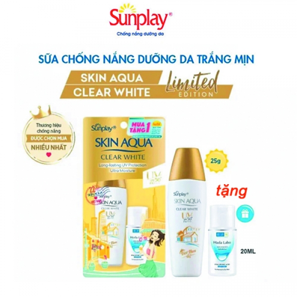 Sữa Chống Nắng Sunplay Skin Aqua Clear White SPF50+/PA++++ 25g - Giá cực rẻ!