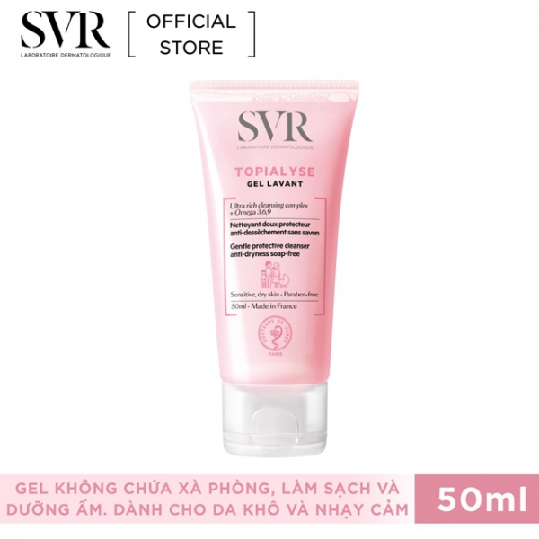 Gel rửa mặt SVR Topialyse Gel Lavant 50ml - Giá cực rẻ!