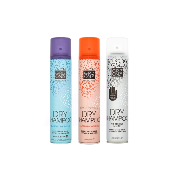 Dầu Gội Khô Girlz Only Hair Care Dry Shampoo #no Residue Nude - Giá cực rẻ!