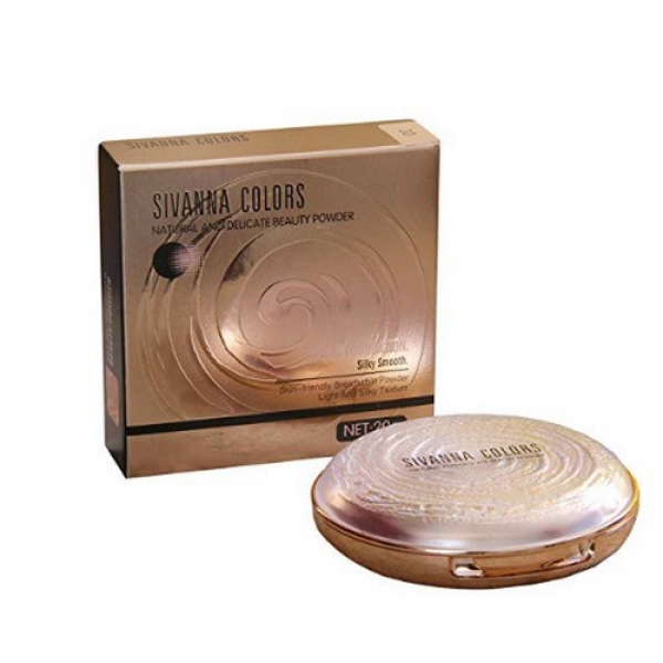 Phấn nén Sivanna Colors Natural And Delicate Beauty Powder - Giá cực rẻ!