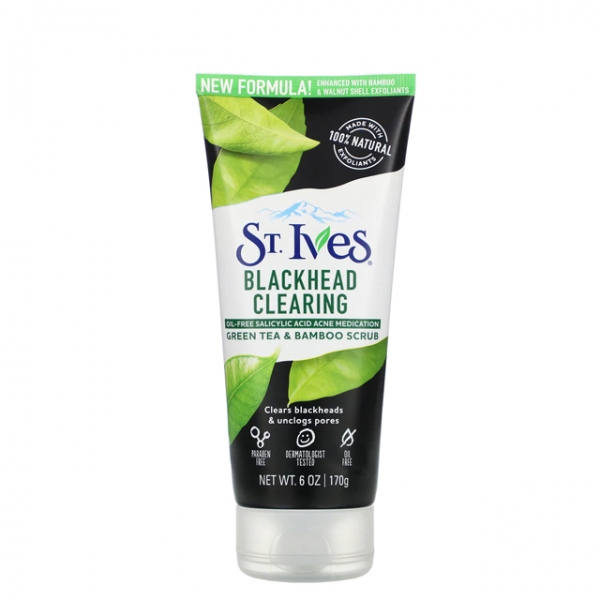 Sữa rửa mặt ST.Ives Blackhead Clearing Green Tea & Bamboo Scrub - Giá cực rẻ!