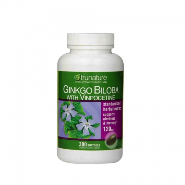 Viên Uống Bổ Não Trunature Ginkgo Biloba 120mg With Vinpocetine - Giá cực rẻ!