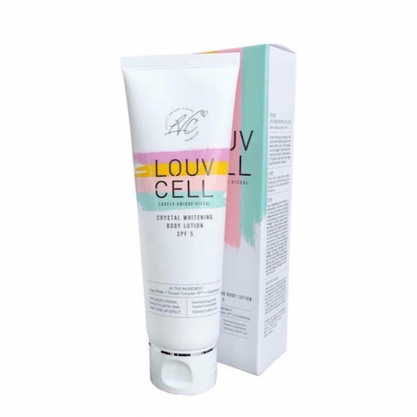 Louv Cell Sữa dưỡng thể trắng da Crystal Whitening Body Lotion Tube 120ml - Giá cực rẻ!