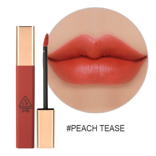 Son Kem 3CE Cloud Lip Tint Màu Peach Tease Cam San Hô - Giá cực rẻ!