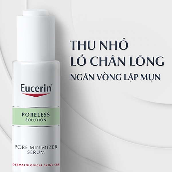 Tinh Chất Eucerin Giúp Giảm Mụn, Thu Nhỏ Lỗ Chân Lông 30ml PORELESS Solution Pore Minimizer Serum - Giá cực rẻ!