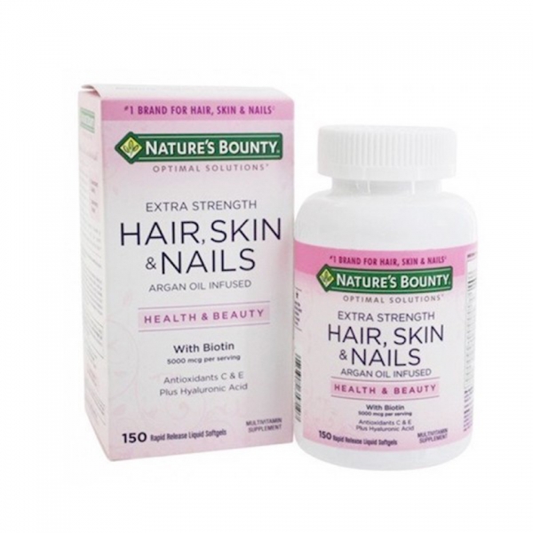 Viên Uống Bổ Sung Nature s Bounty Extra Strength Hair, Skin & Nails 150 viên - Giá cực rẻ!