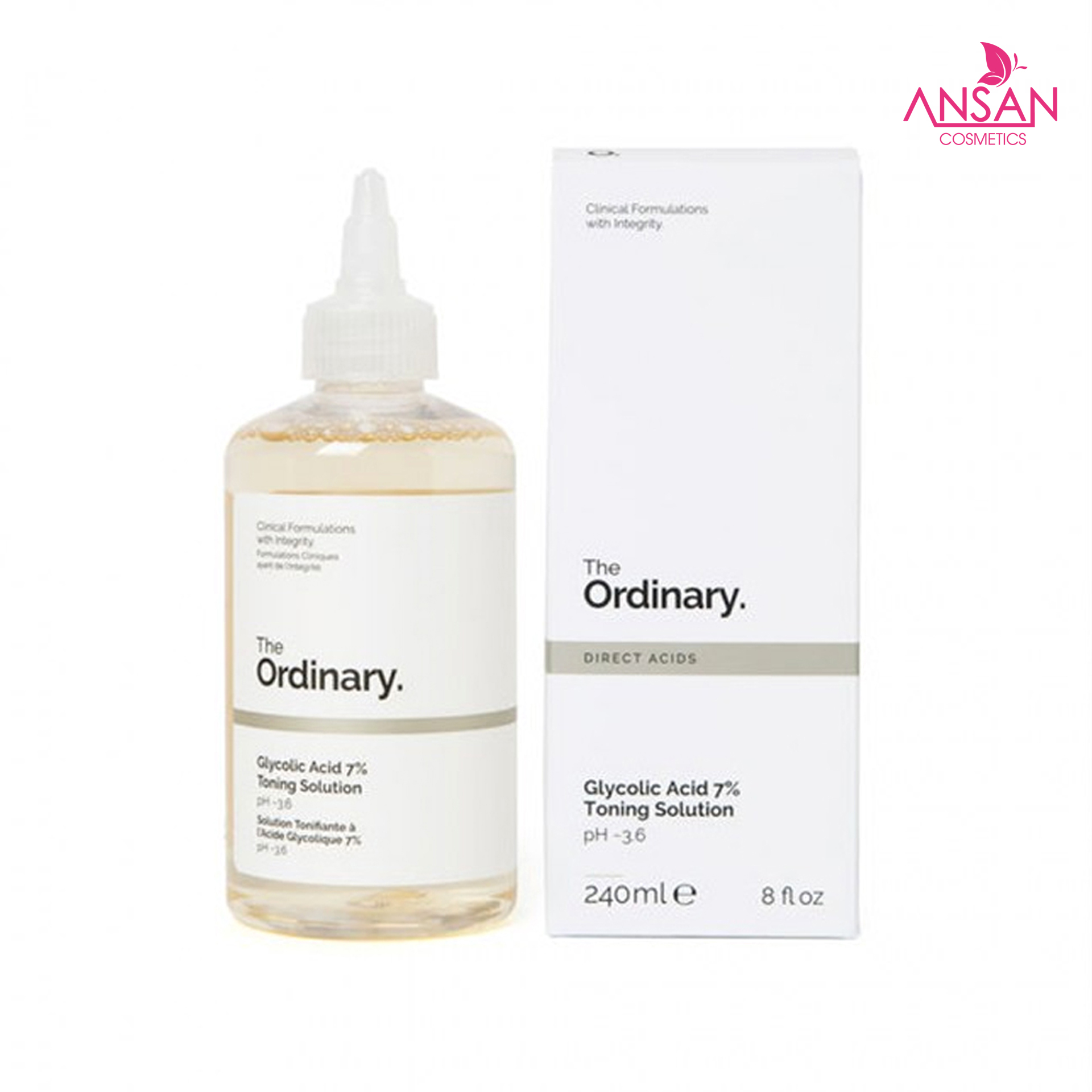 Toner Tẩy Da Chết Hóa Học The Ordinary Glycolic Acid Aha 7 Toning Solution