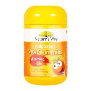 Kẹo dẻo Natures Way Vita Gummies Vitamin C, Zinc 60 viên Úc