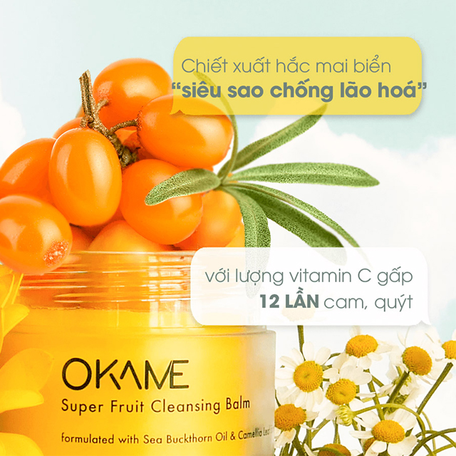 Sáp tẩy trang Okame Super Fruit Cleansing Balm