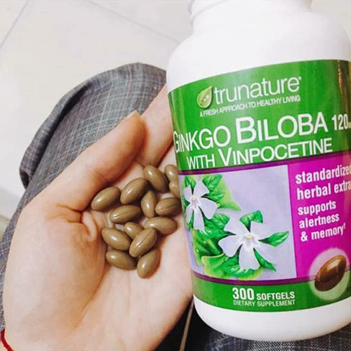 Viên Uống Bổ Não Trunature Ginkgo Biloba 120mg With Vinpocetine
