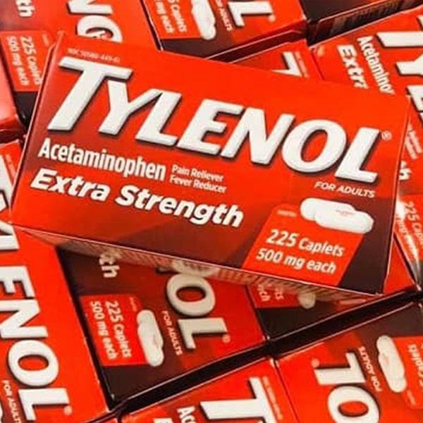 Viên Uống Giảm Đau Hạ Sốt Tylenol Acetaminophen Pain Reliever 500mg 225 Viên Mỹ